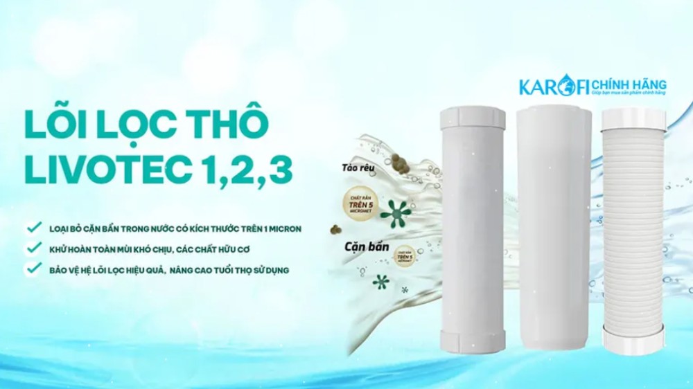 Máy lọc nước nóng lạnh Karofi Livotec 630S - Hàng chính hãng