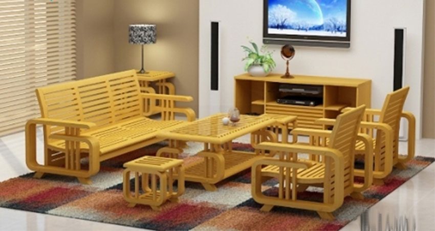 Sofa gỗ sồi Mỹ