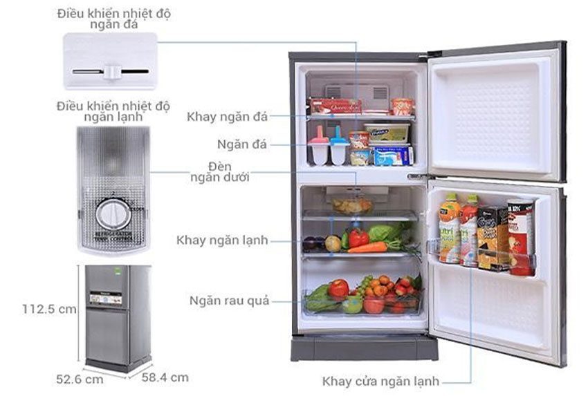 Tủ lạnh Panasonic NR-BJ158SSV1 