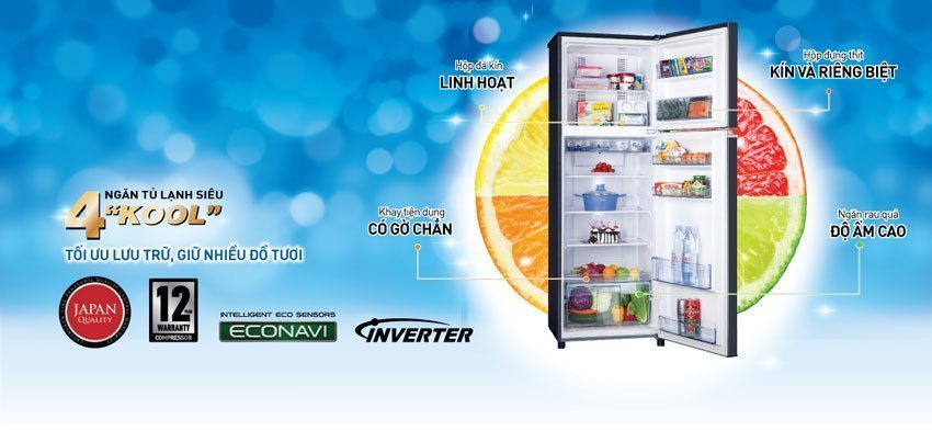 Tủ lạnh Panasonic NR-BL348PKVN 
