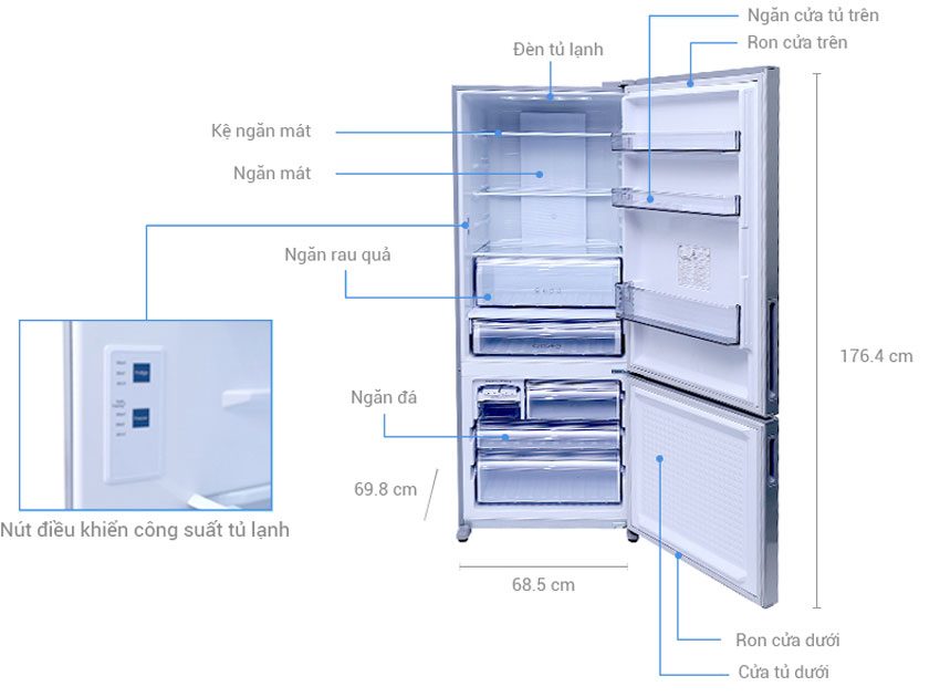 Tủ lạnh Panasonic NR-BX468VSVN 