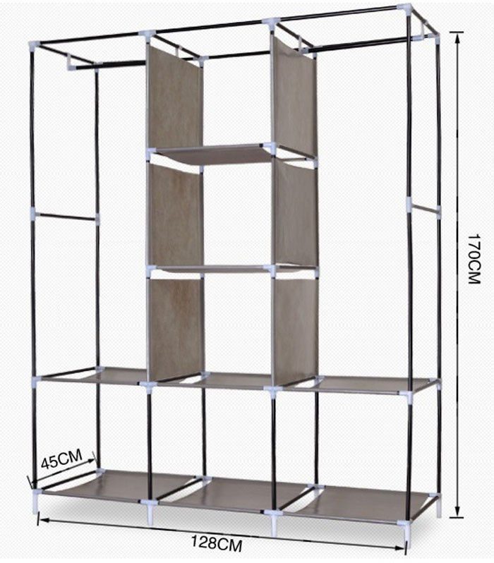 Tủ vải HPL Storage Wardrobe SW-308 - Khung tủ