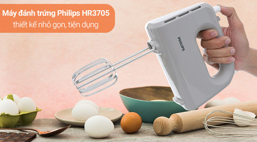 Đánh giá chi tiết máy đánh trứng cầm tay Philips HR3705