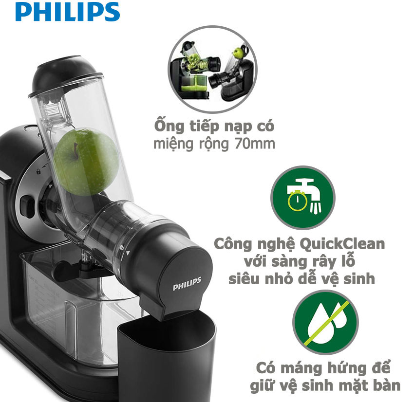 Đánh giá chi tiết máy ép chậm Philips HR1889