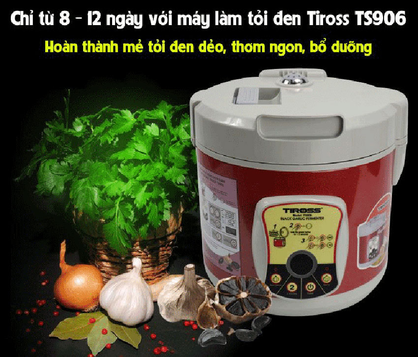 Thông tin chi tiết máy làm tỏi đen Tiross TS906