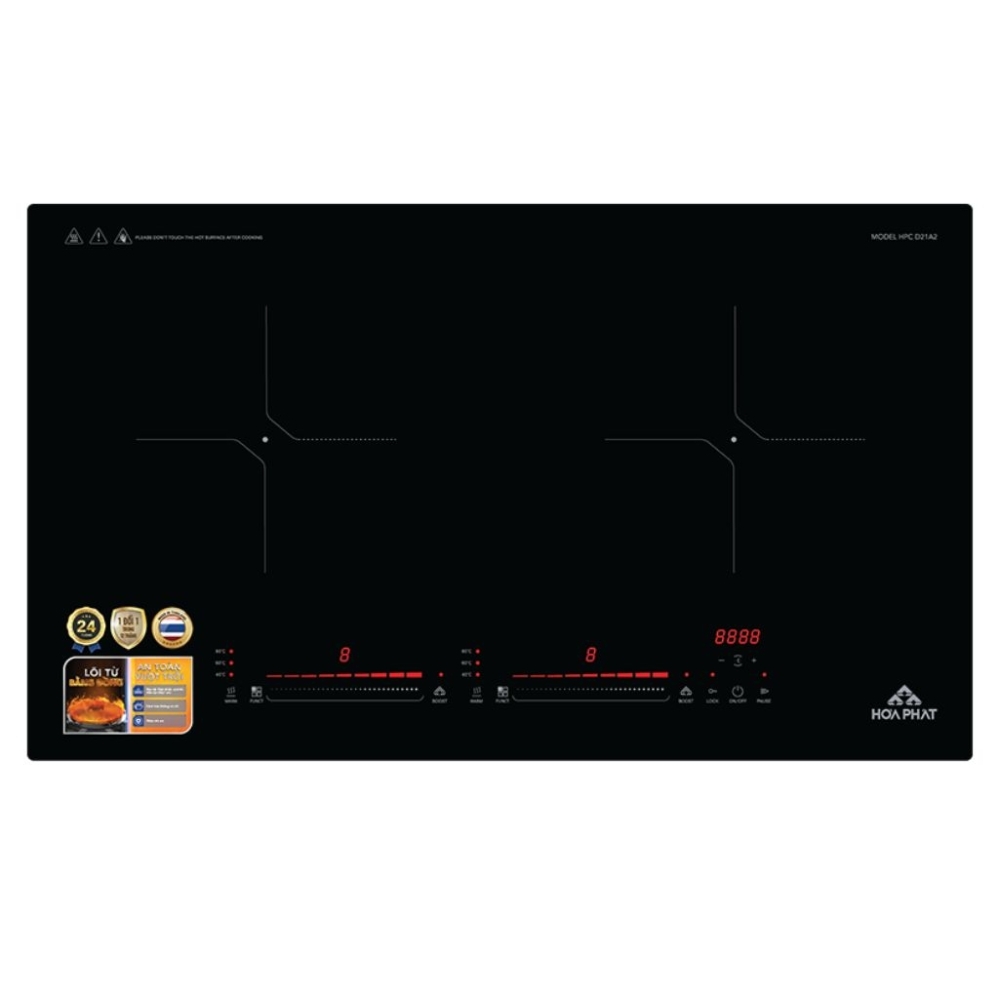 Bếp điện từ đôi Hòa Phát HPC-D21A2 - Hàng chính hãng