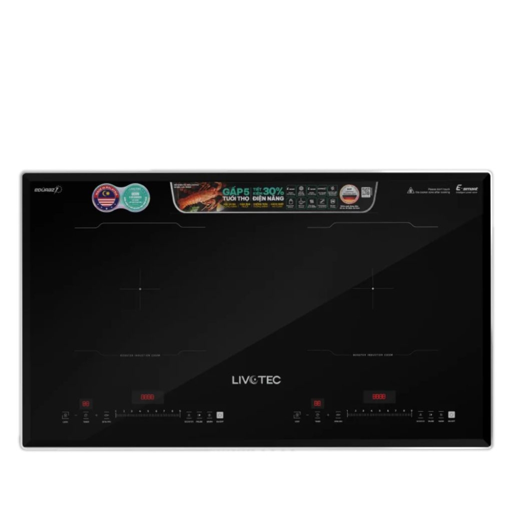 Bếp điện từ đôi Livotec LID-990M - Hàng chính hãng