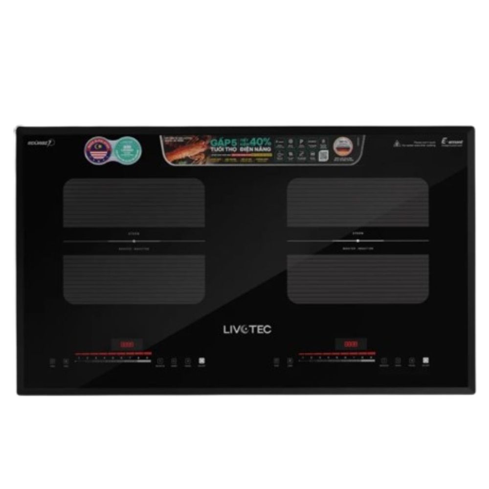 Bếp diện từ đôi Livotec LID-999M - Hàng chính hãng