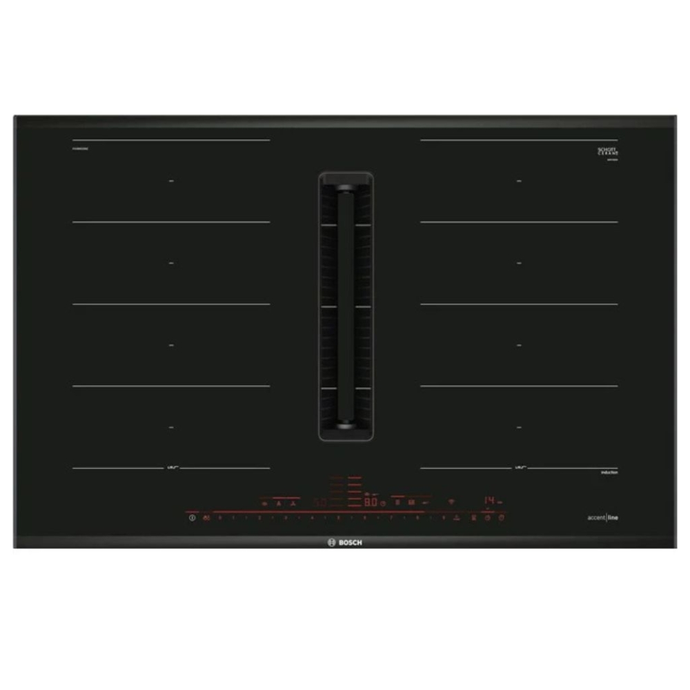 Bếp điện từ kết hợp hút mùi Bosch PXX895D66E - Hàng chính hãng