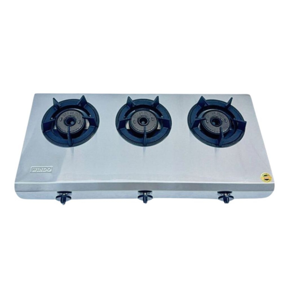 Bếp gas khè công nghiệp 3 lò Windo 38 - Hàng chính hãng