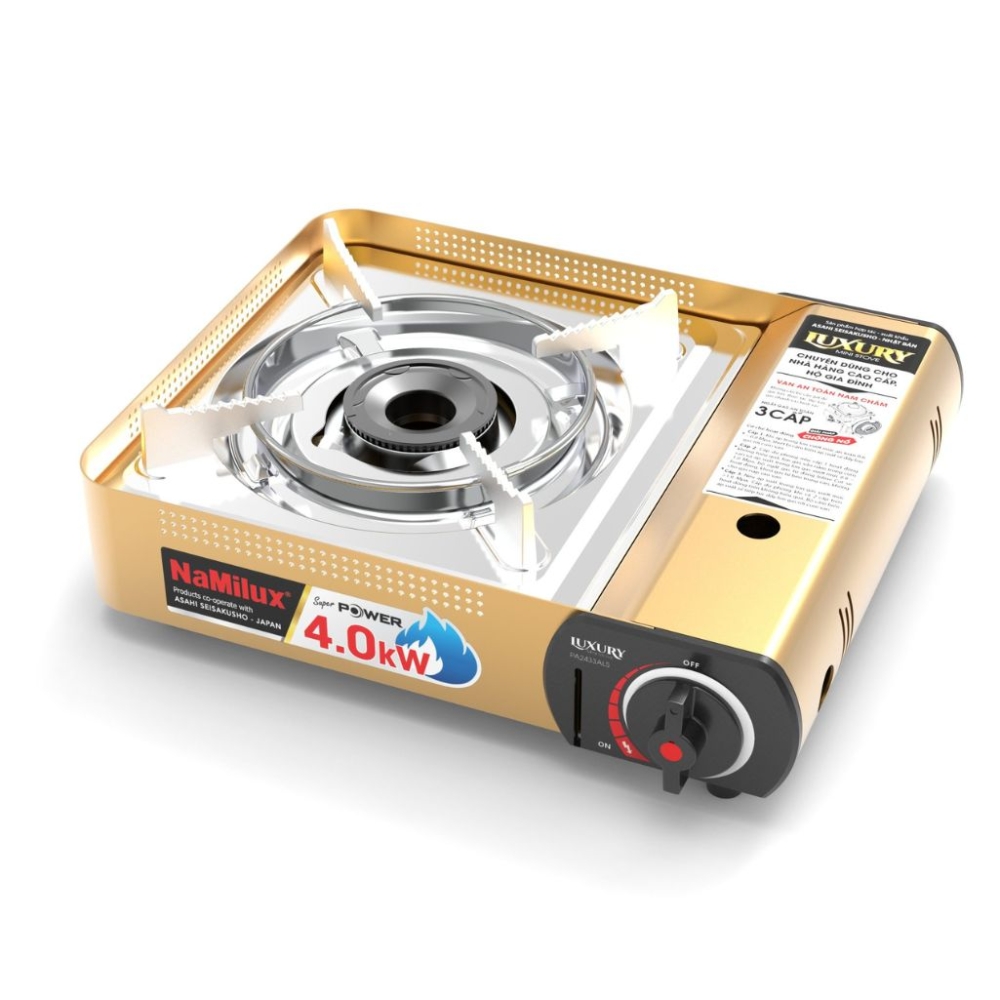 Bếp gas mini thân nhôm Namilux Alu-m PL2533ALS - Hàng chính hãng