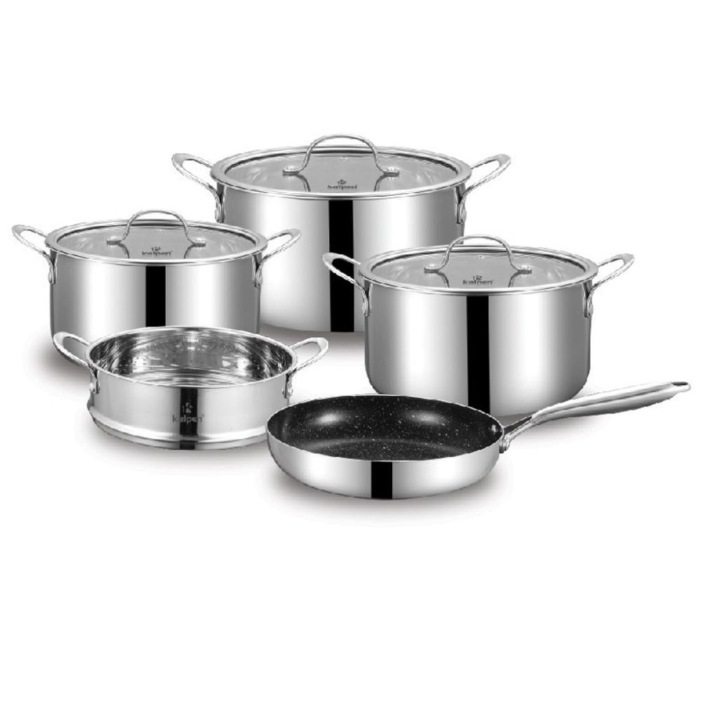 Bộ nồi Inox 3 lớp đúc liền khối Kalpen Kampfer KF3 - Hàng chính hãng