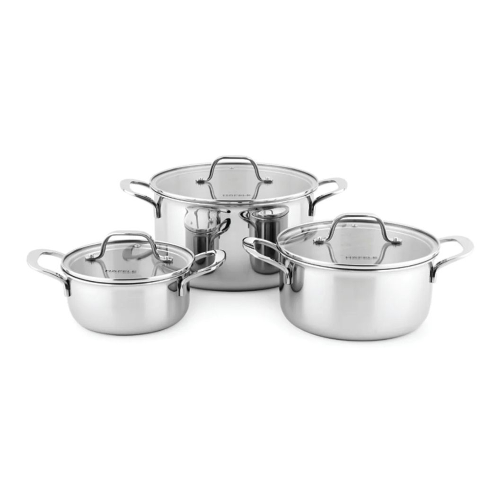 Bộ nồi inox 3 món Hafele HS-CW3WX - Hàng chính hãng