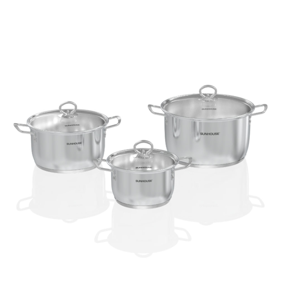 Bộ nồi Inox 5 đáy Sunhouse SHG788 - Hàng chính hãng