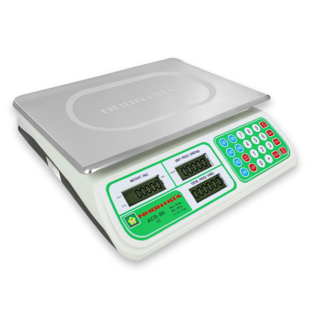  Cân điện tử Nhơn Hòa 30kg ACS-30 - Hàng chính hãng
