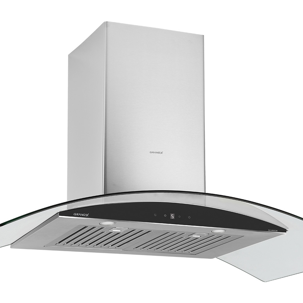 Hút mùi kính cong áp tường ( AC) Grandx GX H90C55 - Hàng chính hãng
