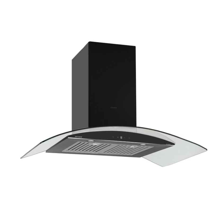 Hút mùi kính cong áp tường GrandX GX H70C55B - Hàng chính hãng