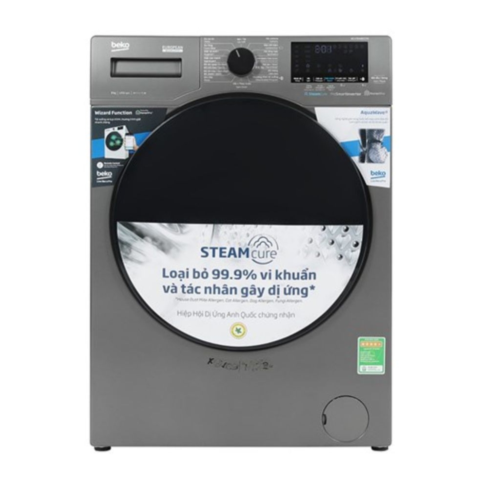 Máy giặt Beko inverter 9 kg WCV9648XSTM - Hàng chính hãng