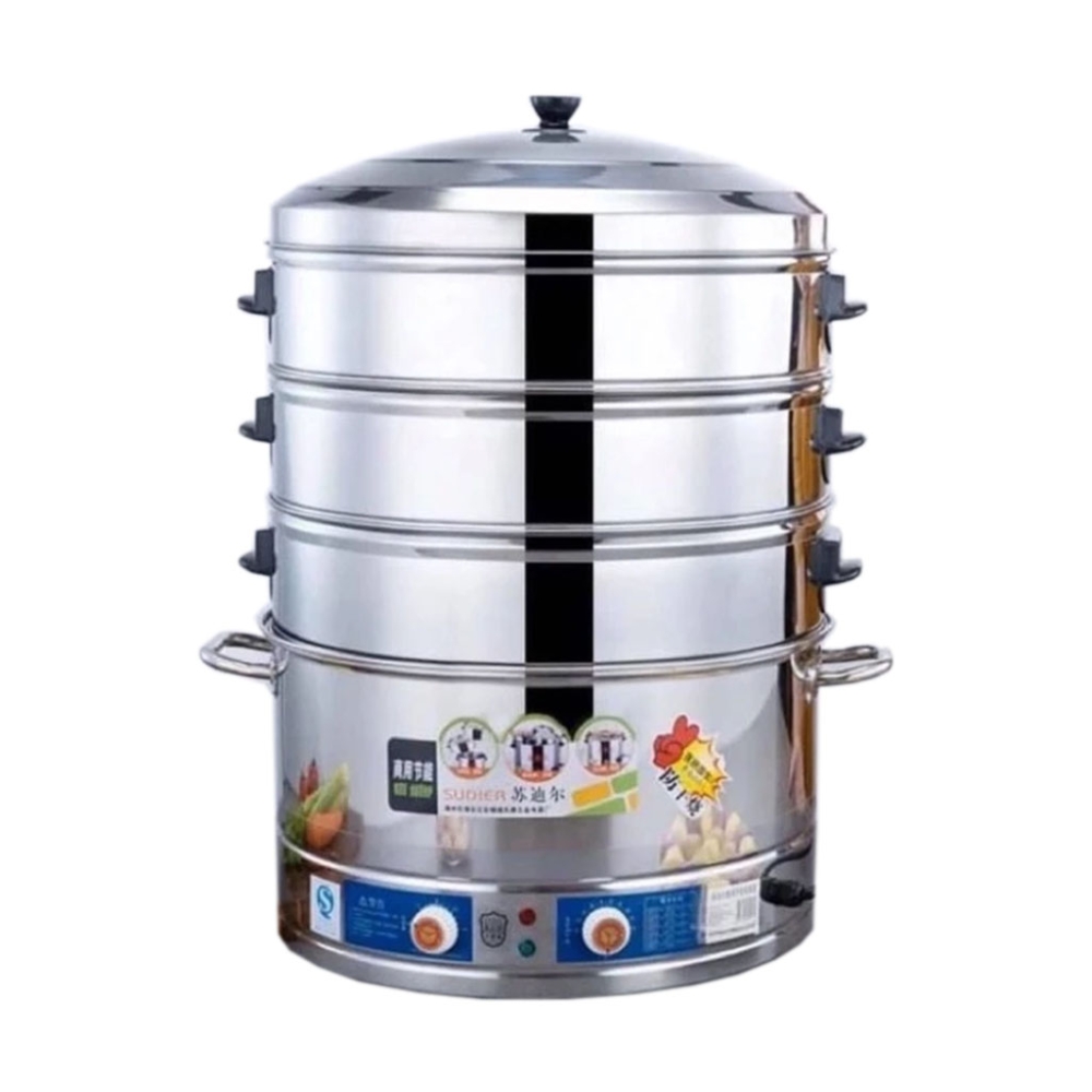 Nồi hấp điện 3 tầng công xuất 3000W Sudier Size-47cm - Hàng chính hãng