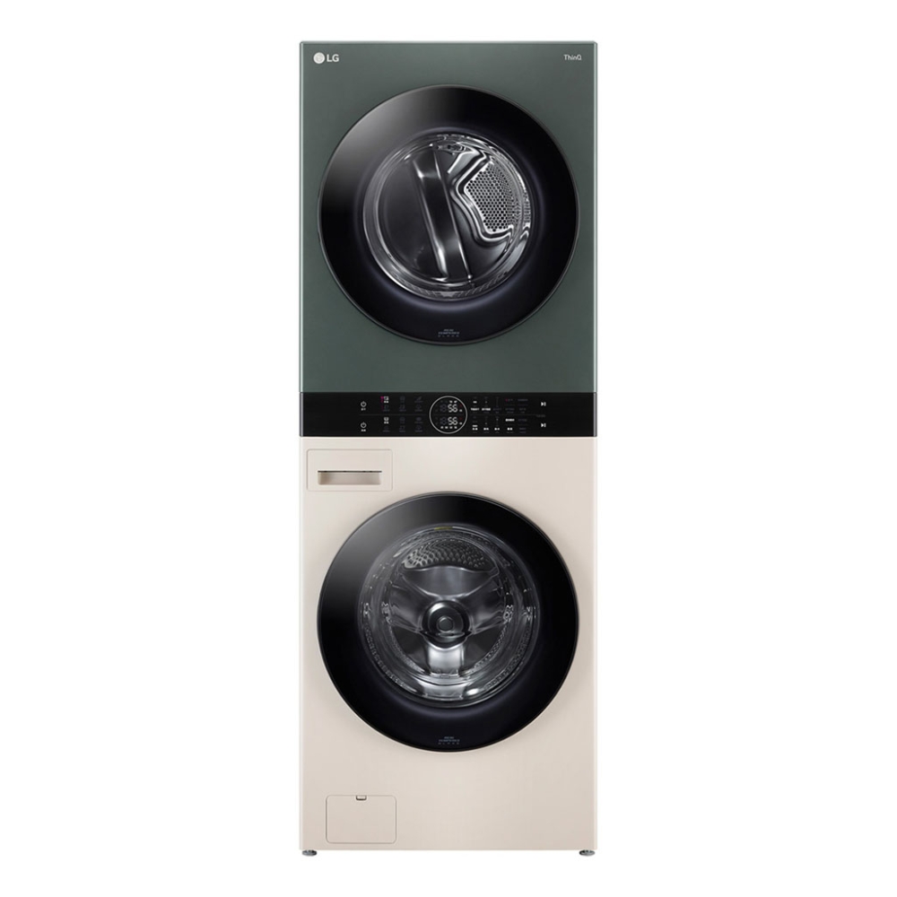 Tháp giặt sấy LG Wash Tower Inverter giặt 25 kg - sấy 17 kg WT2517NHEG - Hàng chính hãng