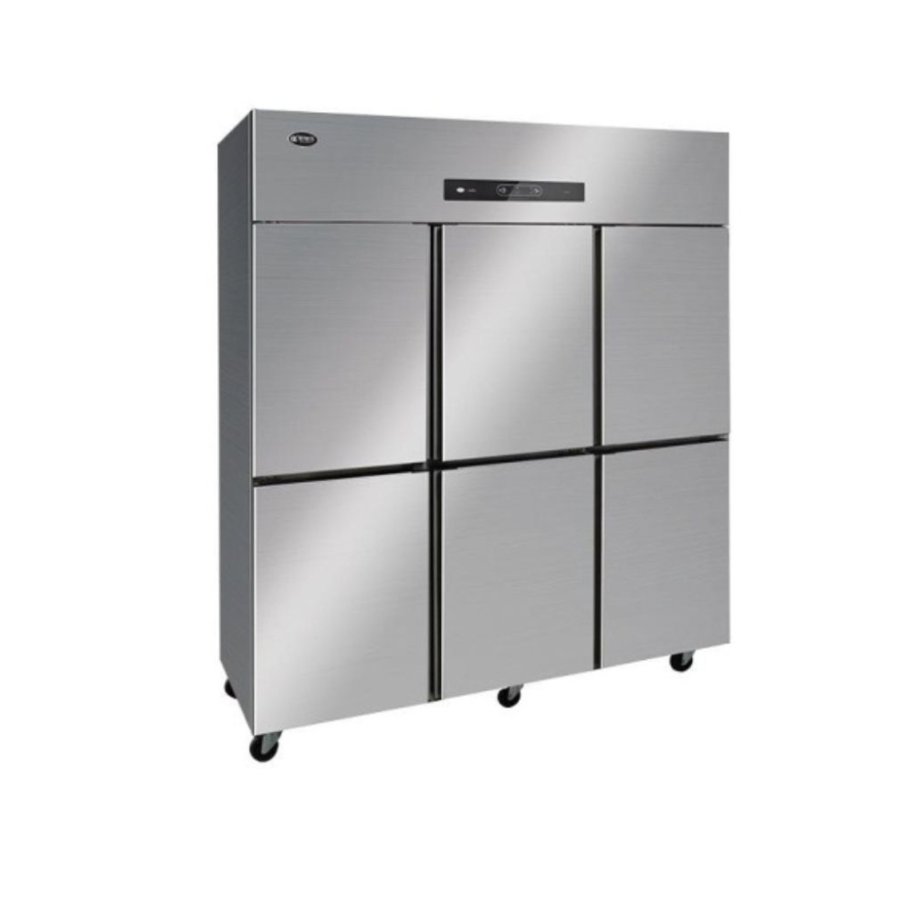 Tủ đông 6 cánh inox Oucboll BCD-1800F - Hàng chính hãng