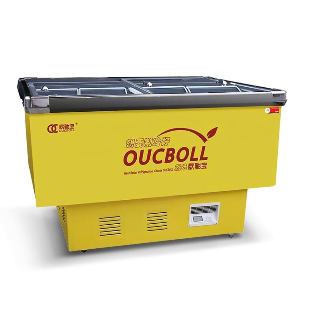 Tủ đông đáy phẳng cửa kính Oucboll SD/SC-550 - Hàng chính hãng