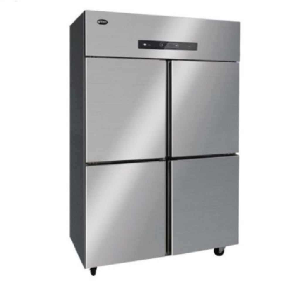 Tủ đông inox 4 cánh Oucboll BCD-1200DW - 870 lít - Hàng chính hãng