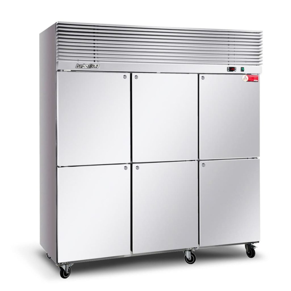 Tủ đông inox 6 cánh Turbo Gold TG-6DF - Hàng chính hãng