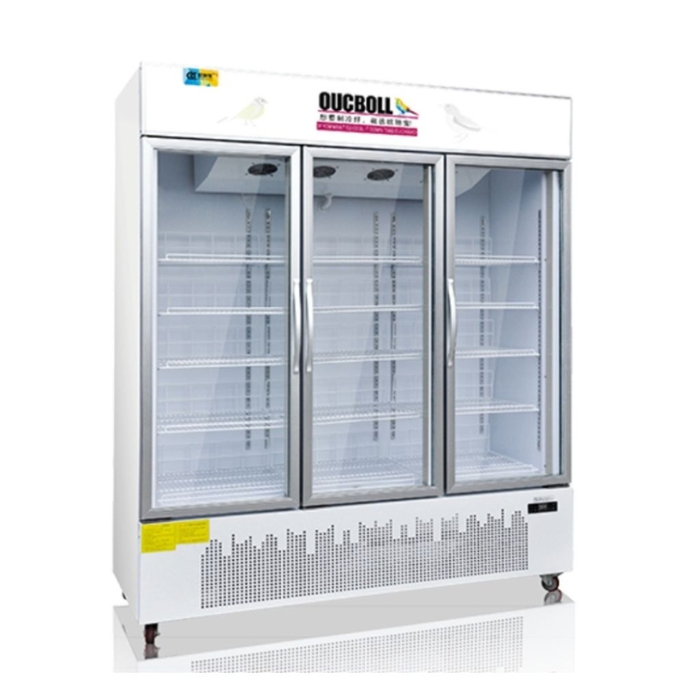 Tủ đông trưng bày 3 cánh kính Oucboll LD-1600F - Hàng chính hãng