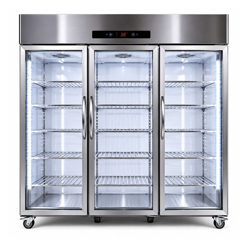 Tủ mát trưng bày 3 cánh kính 1160 lít Oucboll LC-1160 - Hàng chính hãng