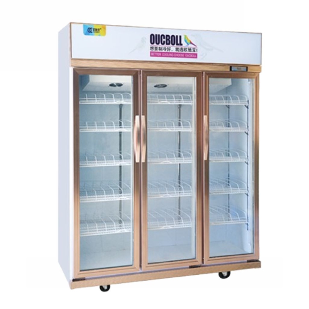 Tủ mát trưng bày 3 cánh kính Oucboll LG-1080C - Hàng chính hãng
