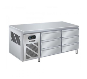 Bàn mát 3 tầng 6 ngăn kéo Berjaya BS6DR/C1850/3