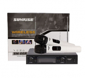 Bộ 2 Micro không dây Sunrise SN-66R - Hàng chính hãng