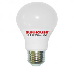 Bộ đèn led thân nhôm Sunhouse SHE-LEDA60AL-A9W - Hàng chính hãng