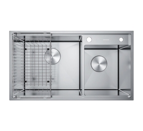 Chậu rửa bát Inox GrandX GX8648DS - Hàng chính hãng