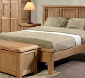 Giường gỗ sồi Mỹ 1m4 giá rẻ  - Hàng chính hãng