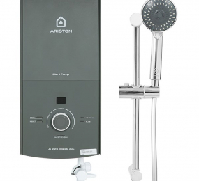 Máy nước nóng trực tiếp Ariston Aures Premium+ 4.5P có bơm - Hàng chính hãng