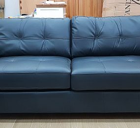 Sofa da thật màu đen 200x85x85cm - Hàng chính hãng