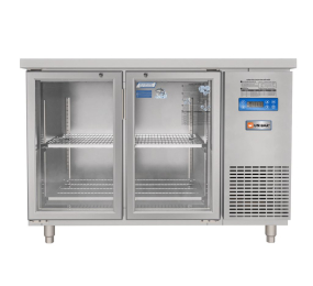 Tủ bàn mát quạt gió Unibar 2 cánh mở kính UB-2MK1275