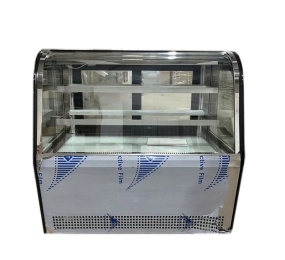Tủ bánh kem mini để bàn kính cong SnowQueen SMT-58 - Hàng chính hãng