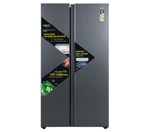 Tủ lạnh Side by side Inverter 646 lít Aqua AQR-S682XA(SLB) - Hàng chính hãng