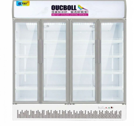 Tủ mát 4 cánh kính Oucboll 1580L LC-1580F - Hàng chính hãng