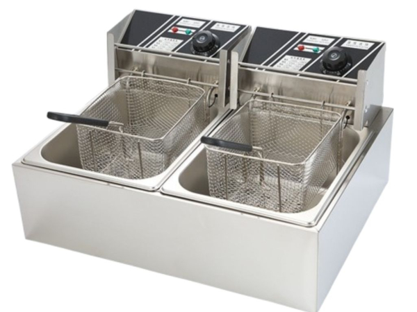 Bếp chiên nhúng điện đôi Goodfor KD-02 - Hàng chính hãng