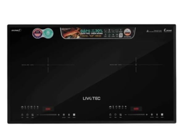 Bếp điện từ đôi Livotec LID-980M - Hàng chính hãng