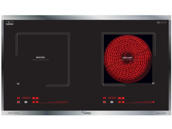 Bếp đôi hồng ngoại điện từ Canzy CZ-TL55DT - Hàng chính hãng