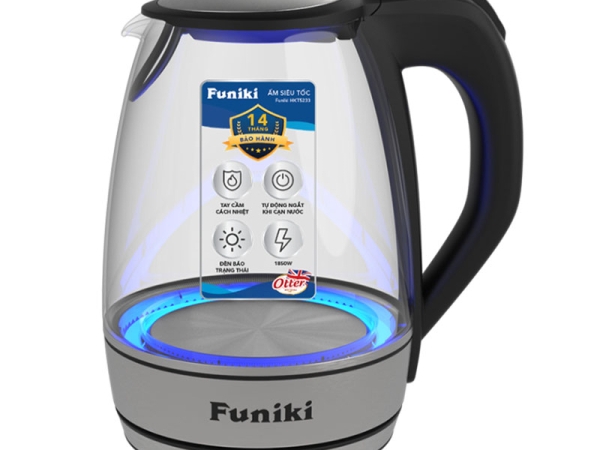 Bình đun siêu tốc thủy tinh Funiki HKT5232 - Hàng chính hãng