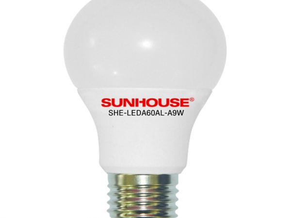Bộ đèn led thân nhôm Sunhouse SHE-LEDA60AL-A9W - Hàng chính hãng