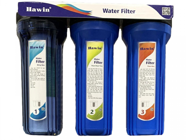 Bộ lọc nước sinh hoạt 3 cấp Hawin - Hàng chính hãng