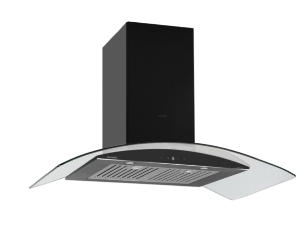 Hút mùi kính cong áp tường GrandX GX H70C55B - Hàng chính hãng