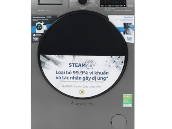 Máy giặt Beko inverter 9 kg WCV9648XSTM - Hàng chính hãng